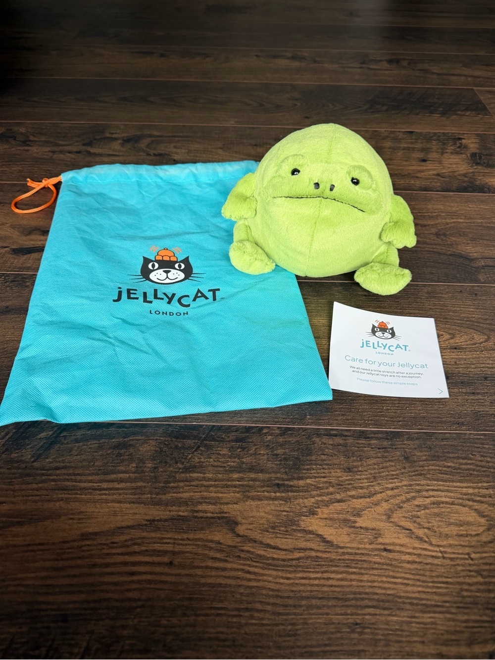 Jellycat Ricky Rain Frog Medium Plush Stuffed Animal Brand New